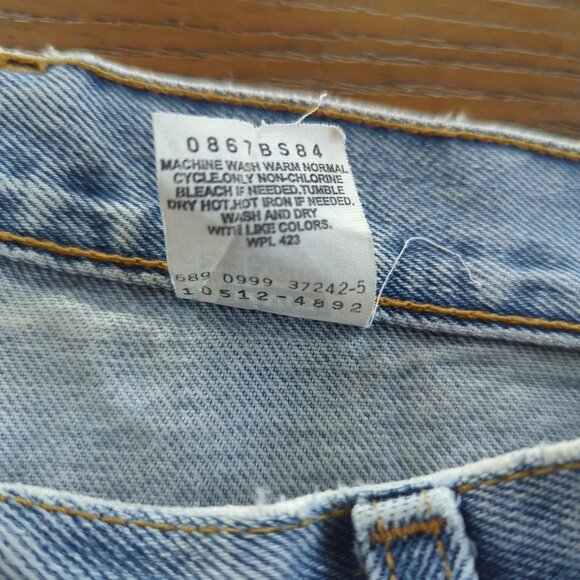 Vintage Levi's 512 Light Wash Jeans Womens 11 JR. Slim Fit Straight Leg 80s 90s - Picture 9 of 16